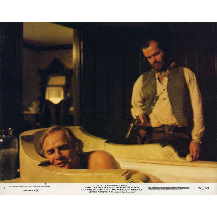 THE MISSOURI BREAKS Lobby Card 8x10 in. - 1976 - Arthur Penn, Jack Nicholson