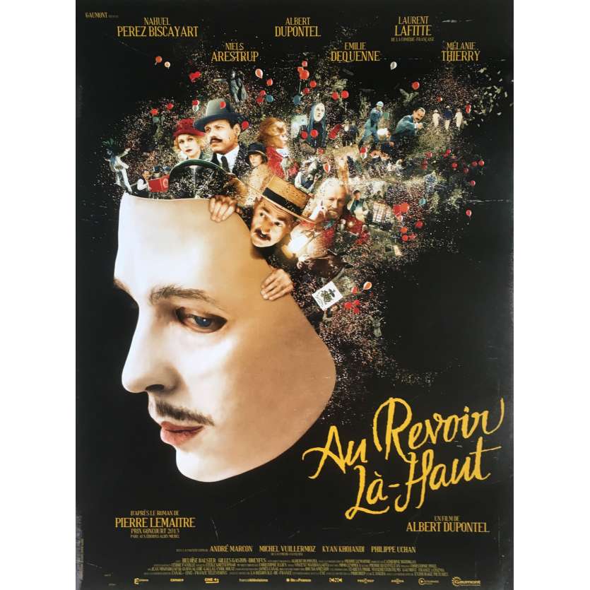 AU REVOIR LA HAUT Affiche de film 120x160 cm -  2017 - Mélanie Thierry, Albert Dupontel