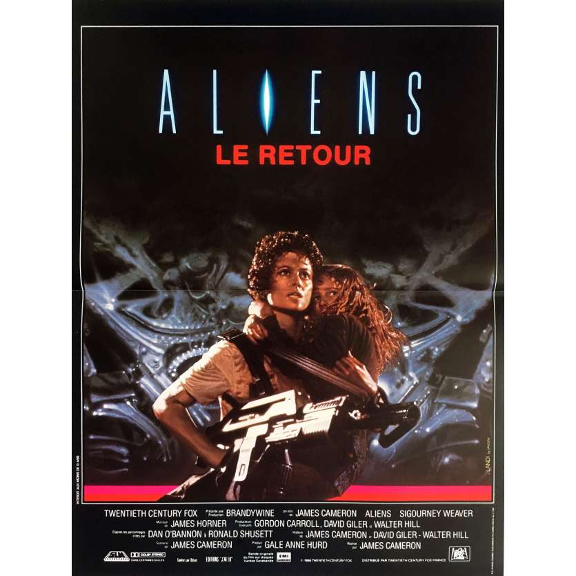 ALIENS Affiche de film 40x60 - 1986 - Sigourney Weaver, James Cameron