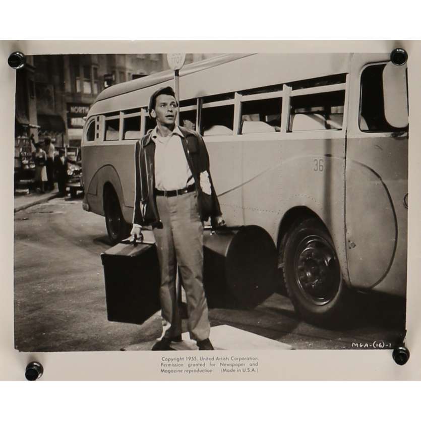 L'HOMME AU BRAS D'OR Photo de presse 20x25 cm - N05 1955 - Franck Sinatra, Otto Preminger