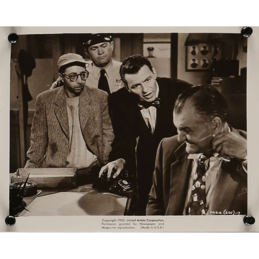L'HOMME AU BRAS D'OR Photo de presse 20x25 cm - N04 1955 - Franck Sinatra, Otto Preminger