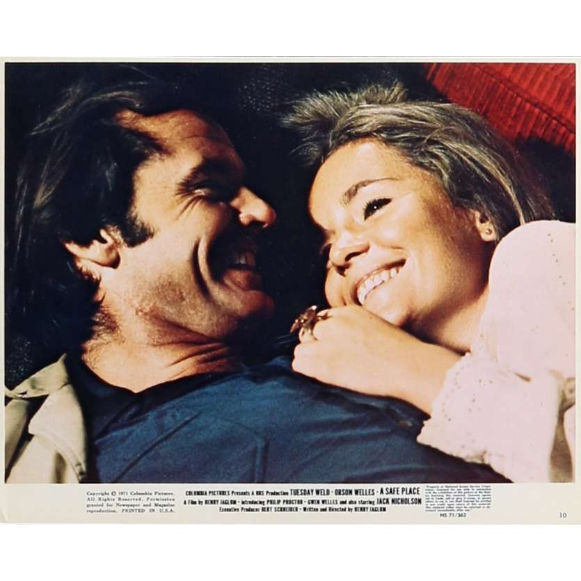 A SAFE PLACE Lobby Card 8x10 in.  - N10 1971 - Henry Jaglom, Jack Nicholson, Thuesday Weld