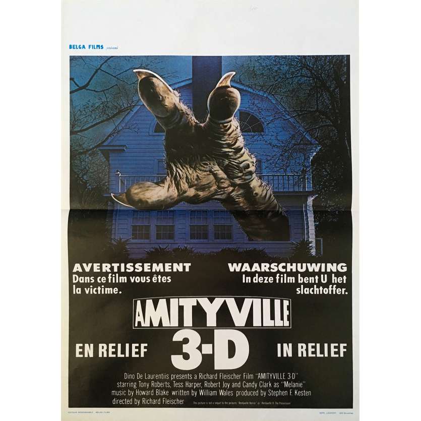 AMITYVILLE 3 Affiche de film 35x55 cm - 1983 - Tony Roberts, Richard Fleischer
