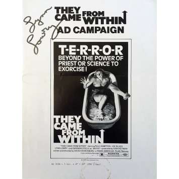 FRISSONS Dossier de presse 21x30 cm - 1975 - Paul Hampton, David Cronenberg