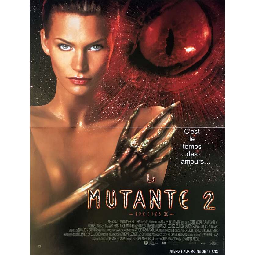 SPECIES II Movie Poster 15x21 in. - 1998 - Peter Medak, Natasha Henstridge