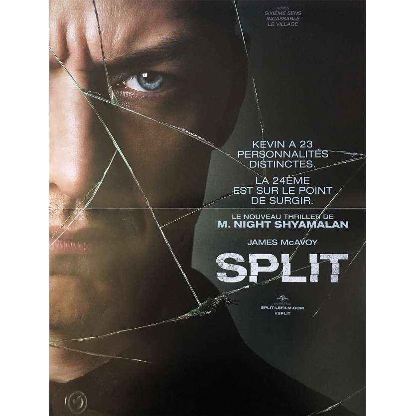 SPLIT Affiche de film 40x60 cm - 2016 - James McAvoy, M. Night Shyamalan