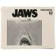 JAWS pressbook '75 art of Steven Spielberg's classic man-eating shark attacking sexy swimmer!
