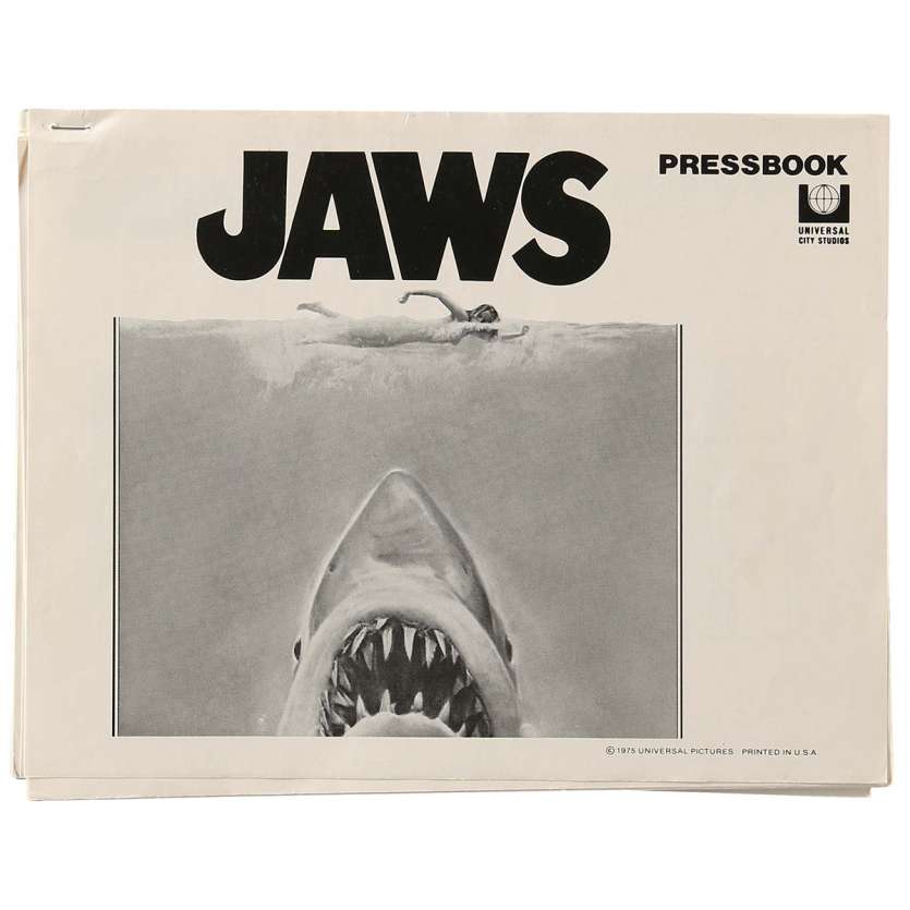 LES DENTS DE LA MER Dossier de presse US '75 Rare! Jaws Pressbook