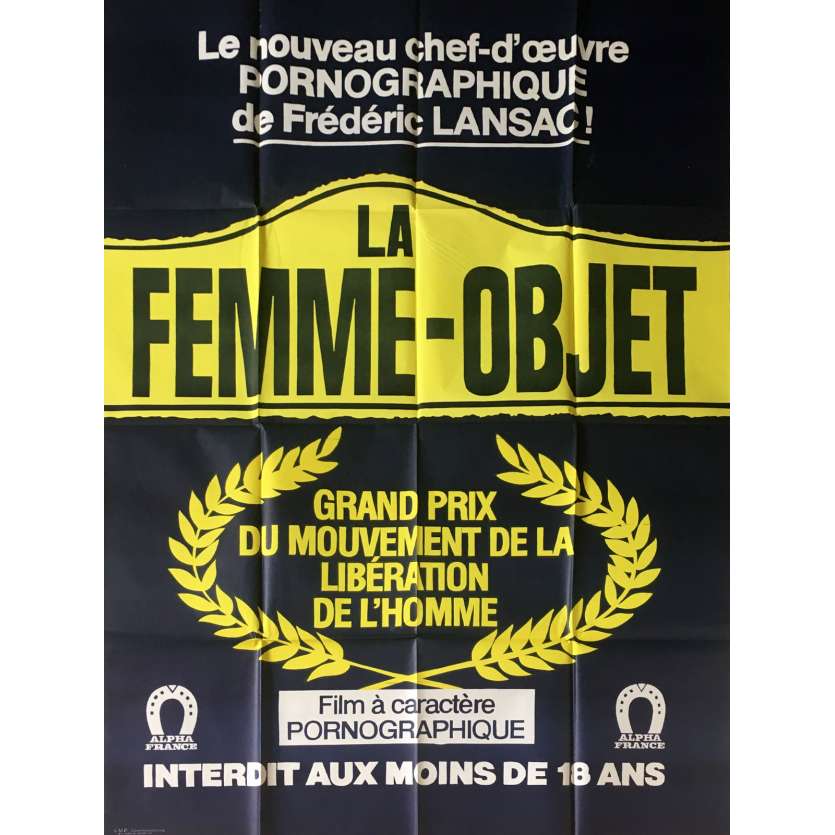 LA FEMME OBJET Adult Movie Poster 47x63 in. - 1980 - Frédéric Lansac, Marylin Jess