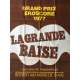 LA GRANDE BAISE Affiche de film érotique 120x160 cm -  1977 - Guy Royer, Frédéric Lansac