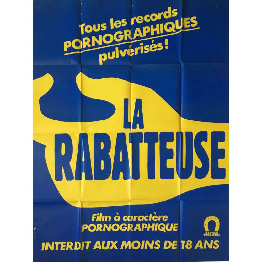 LA RABATEUSE Affiche de film érotique 120x160 cm -  1978 - Brigitte Lahaie, Burd Trandbaree