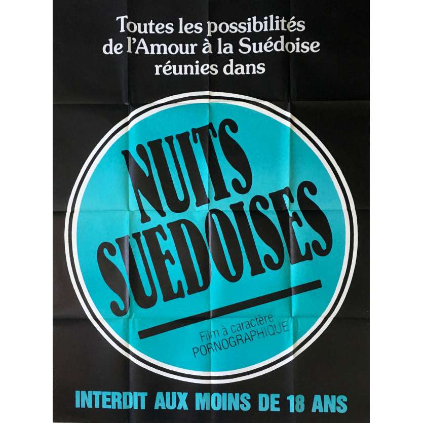 NUITS SUEDOISES Adult Movie Poster 47x63 in. - 1976 - Jean-Claude Roy , Siegfried Cellier