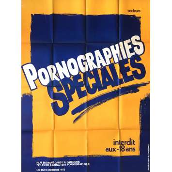 PORNOGRAPHIES SPECIALES Adult Movie Poster 47x63 in. - 1970'S - Inconnu, Inconnu