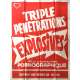 TRIPLES PENETRATIONS Adult Movie Poster 47x63 in.  -  1978 - Claude Pierson, Christine Chavert
