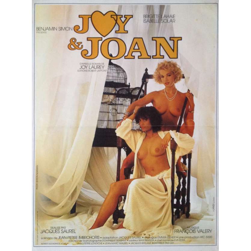 JOY ET JOAN Affiche de film 40x60 cm - 1985 - Brigitte Lahaie, Jacques Saurel