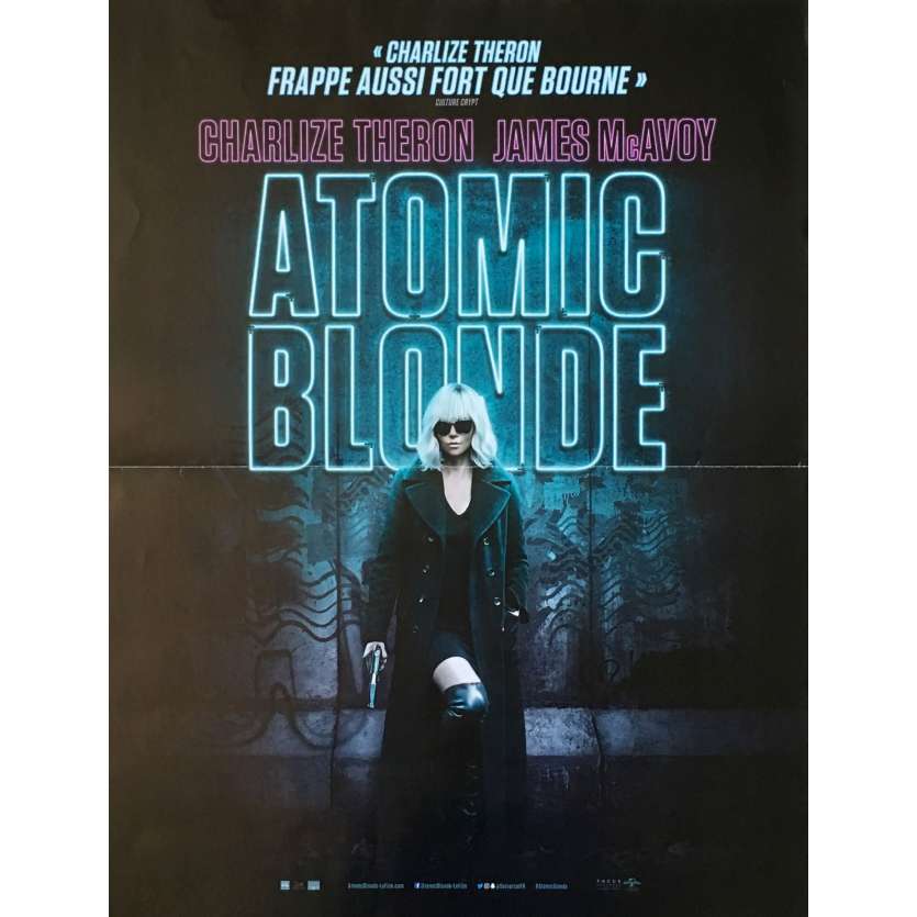 ATOMIC BLONDE Affiche de film - 40x60 cm. - 2017 - Charlize Theron, David Leitch