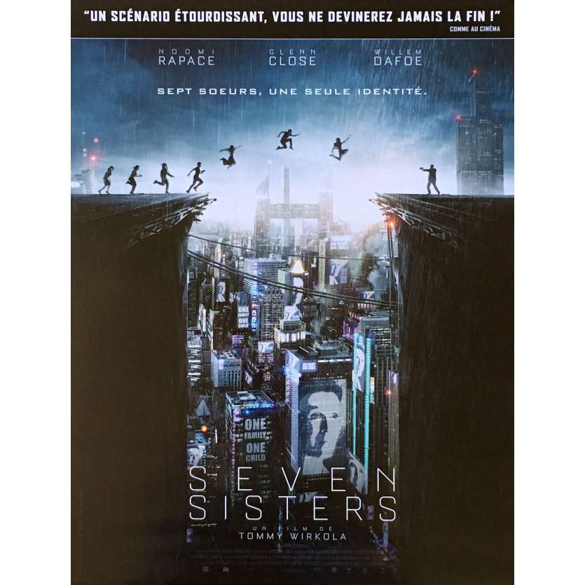 SEVEN SISTERS Affiche de film def. - 40x60 cm. - 2017 - Noomi Rapace, Tommy Wirkola