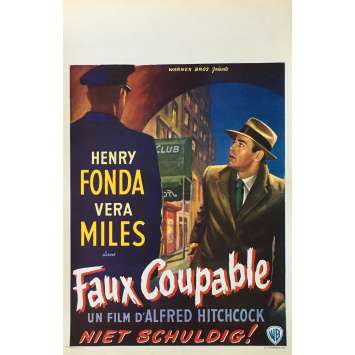 FAUX COUPABLE Affiche de film - 35x55 cm. - 1956 - Henry Fonda, Alfred Hitchcock FAUX COUPABLE Affiche de film - 35x55 cm. - 1956 - Henry Fonda, Alfred Hitchcock