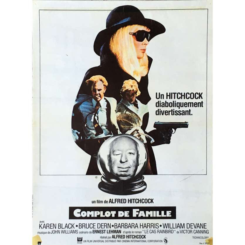 FAMILY PLOT Movie Poster - 15x21 in. - 1976 - Alfred Hitchcock, Bruce Dern