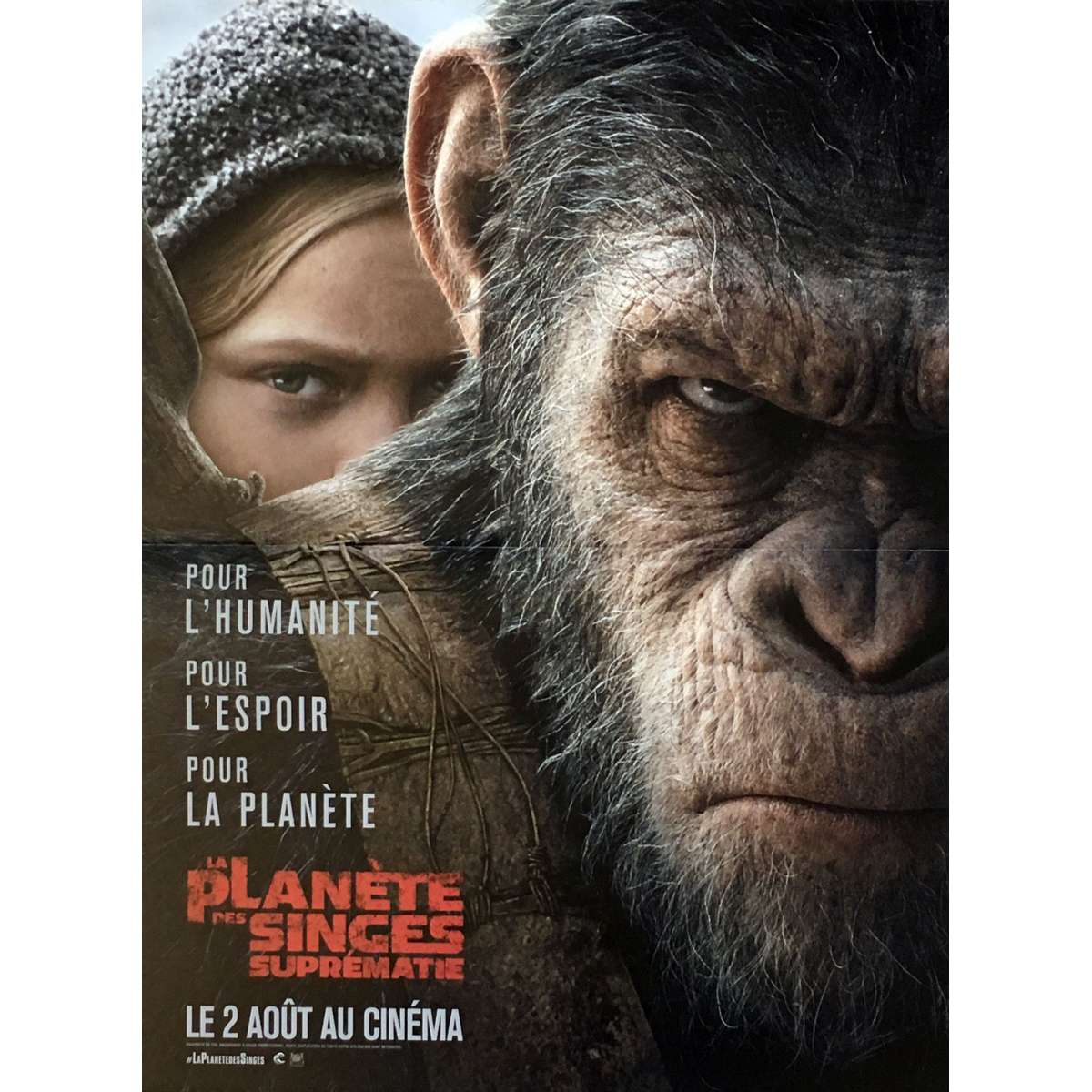 WAR FOR THE PLANET OF THE APES Movie Poster 15x21 In WAR FOR THE PLANET OF THE APES Movie Poster 15x21 In