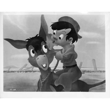 LES TROIS CABALLEROS Photo de presse - 20x25 cm. - 1944 - Aurora Miranda, Walt Disney