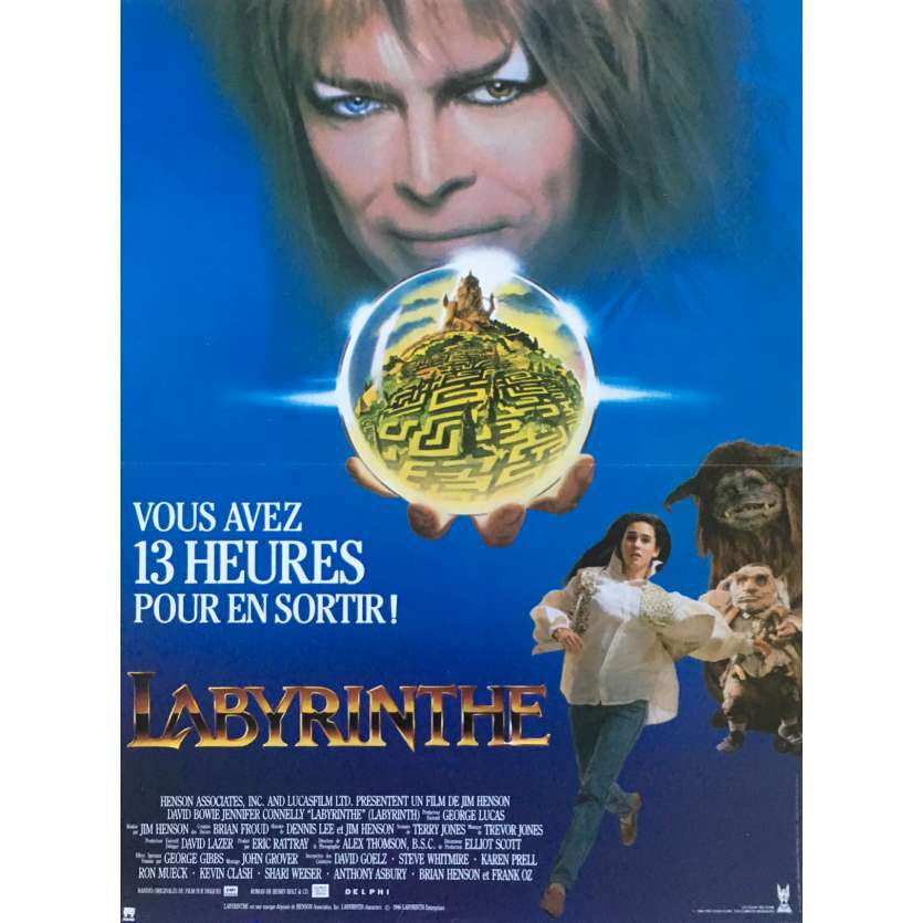 LABYRINTH Movie Poster - 15x21 in. - 1986 - Jim Henson, David Bowie