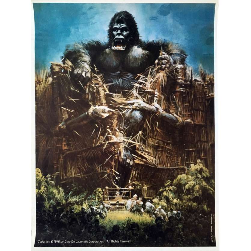 KING KONG Movie Poster   - 23x32 in. - 1976 - John Guillermin, Fay Wray