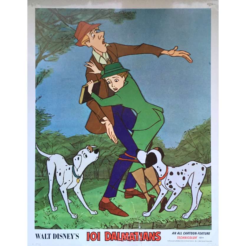 101 DALMATIANS Lobby Card N01  - 11x14 in. - 1961 - Walt Disney, Rod Taylor