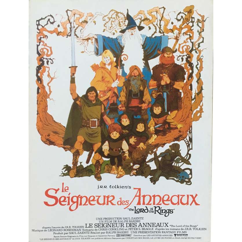 LE SEIGNEUR DES ANNEAUX Synopsis - 21x30 cm. - 1978 - Christopher Guard, Ralph Bakshi