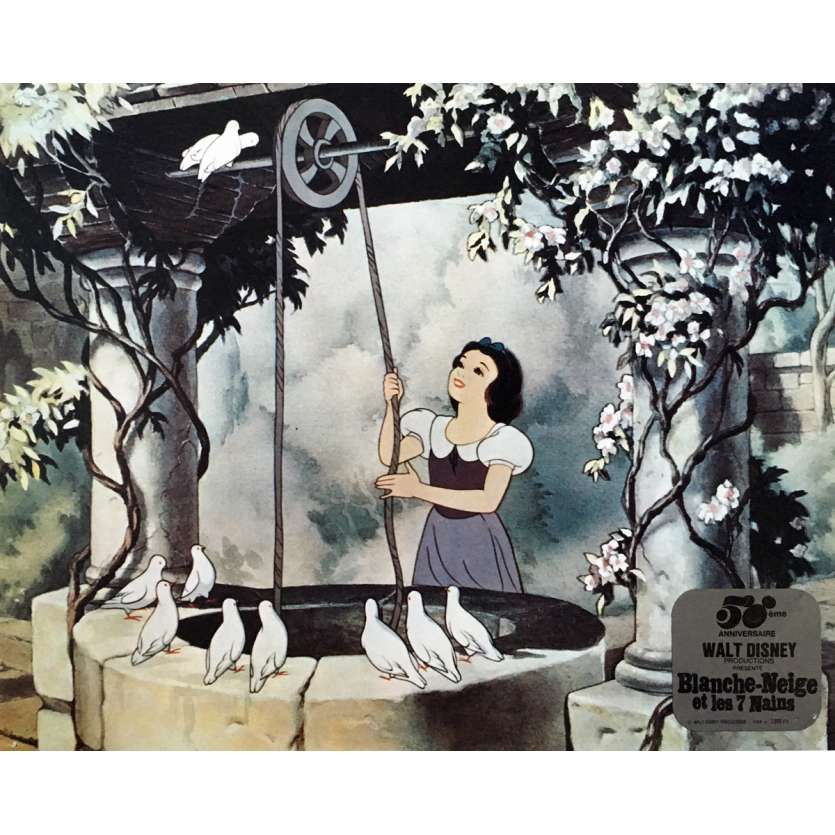BLANCHE NEIGE ET LES 7 NAINS Photo de film N04 - 25x30 cm. - R1980 - Walt Disney, Walt Disney