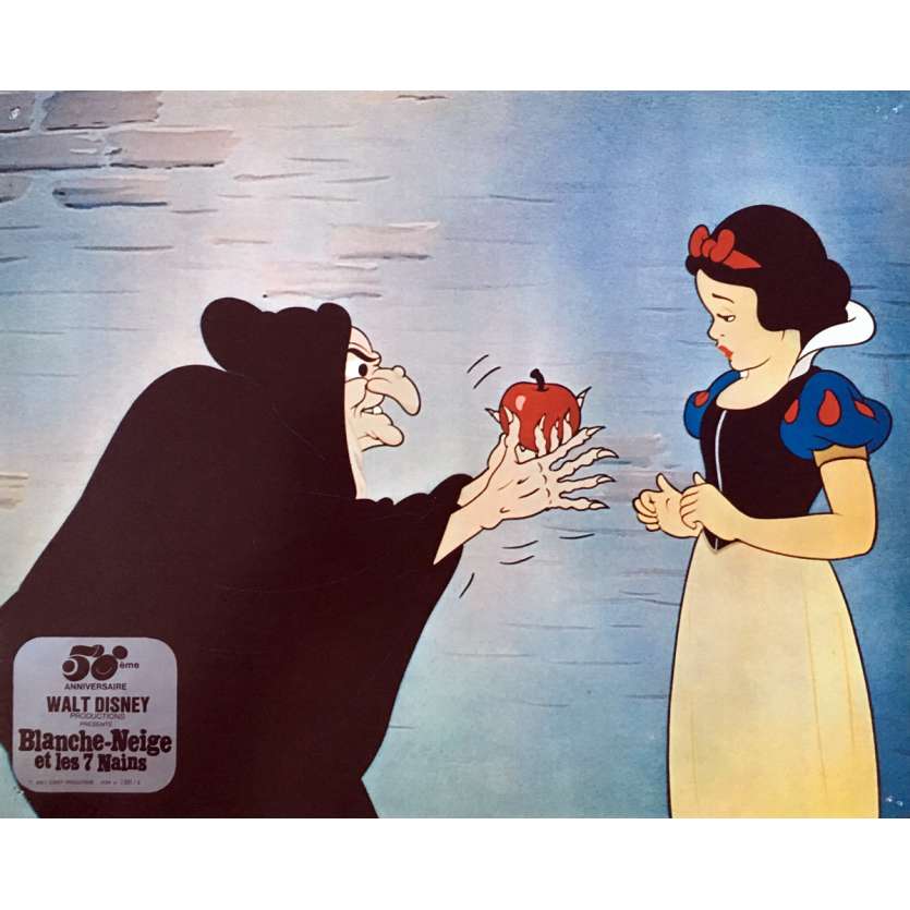 SNOW WHITE AND THE SEVEN DWARFS Lobby Card N03  - 10x12 in. - R1980 - Walt Disney, Walt Disney