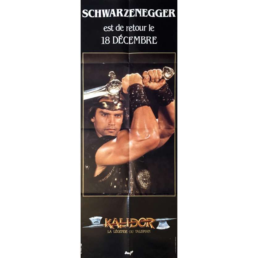 KALIDOR Movie Poster   - 23x63 in. - 1985 - Richard Fleisher, Arnold Schwarzenegger