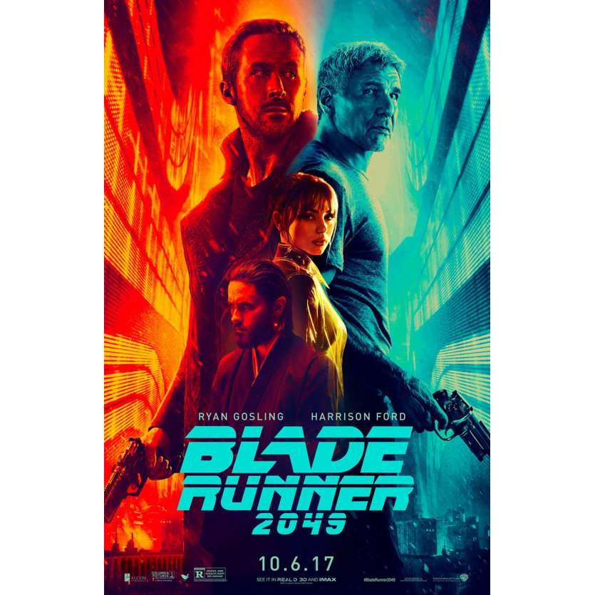 BLADE RUNNER 2049 Affiche de film US - 69x104 - 2017 - Gosling, Ford, Villeneuve