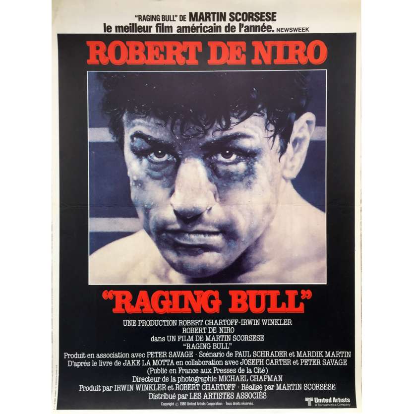 RAGING BULL Affiche de film - 40x60 cm. - 1980 - Robert de Niro, Martin Scorsese