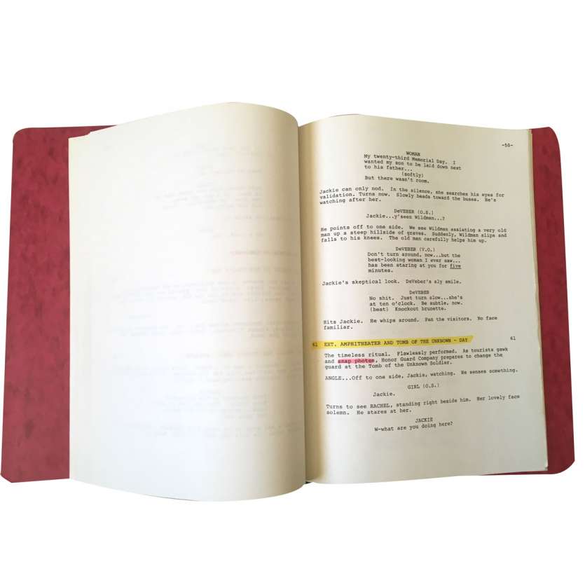 THE GARDEN OF STONES Movie Script   - 9x12 in. - 1987 - Francis Ford Coppola, James Caan