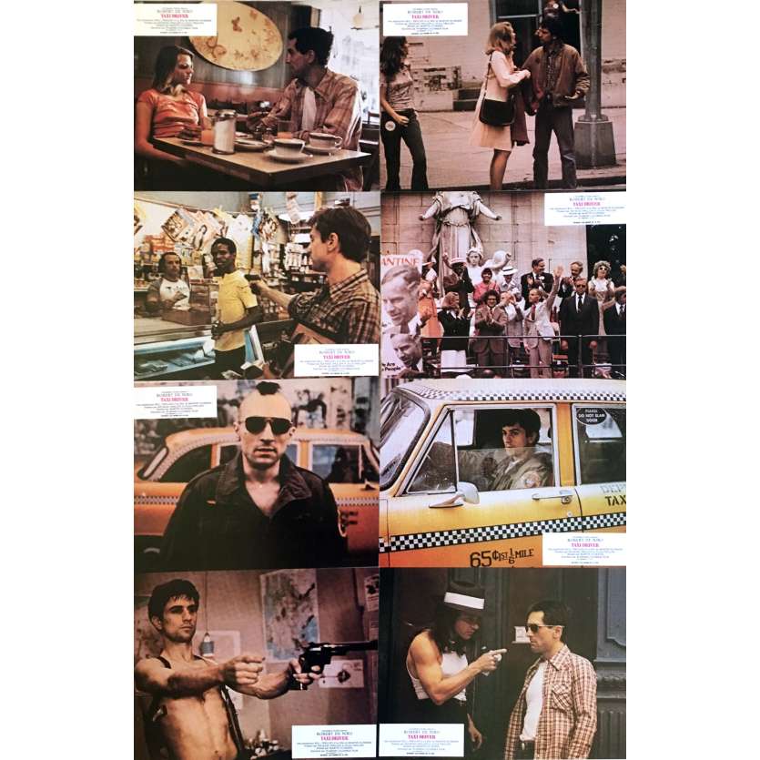 TAXI DRIVER Lobby Cards x8 - 9x12 in. - 1976 - Martin Scorsese, Robert de Niro