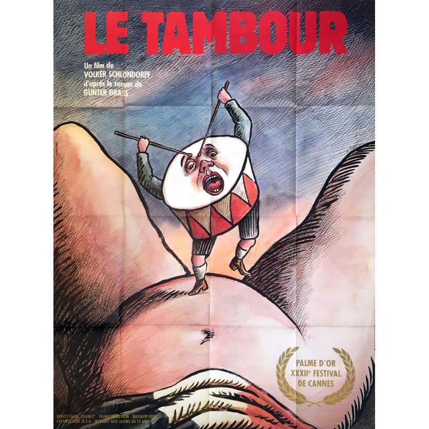 LE TAMBOUR Affiche de film - 120x160 cm. - 1979 - David Bennent, Volker Schlöndorff