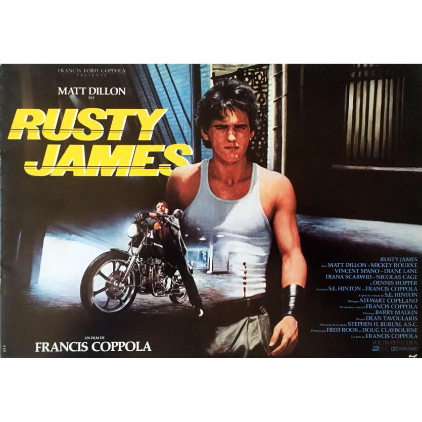 RUSTY JAMES Dossier de presse - 21x30 cm. - 1983 - Matt Dillon, Francis Ford Coppola