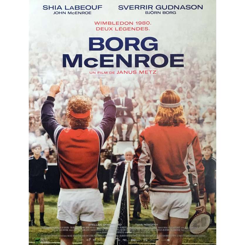 BORG McENROE Affiche de film - 40x60 cm. - 2017 - Shia LaBeouf, Janus Metz