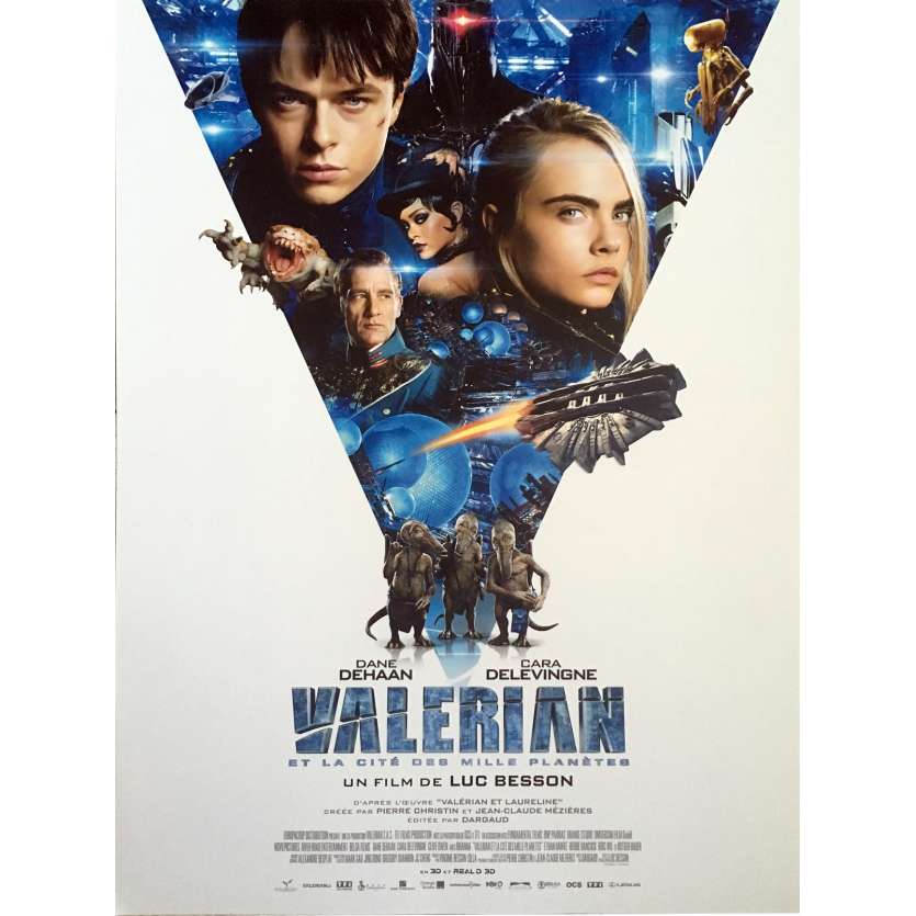 VALERIAN Movie Poster - 15x21 in. - 2017 - Luc Besson, Dane DeHaan