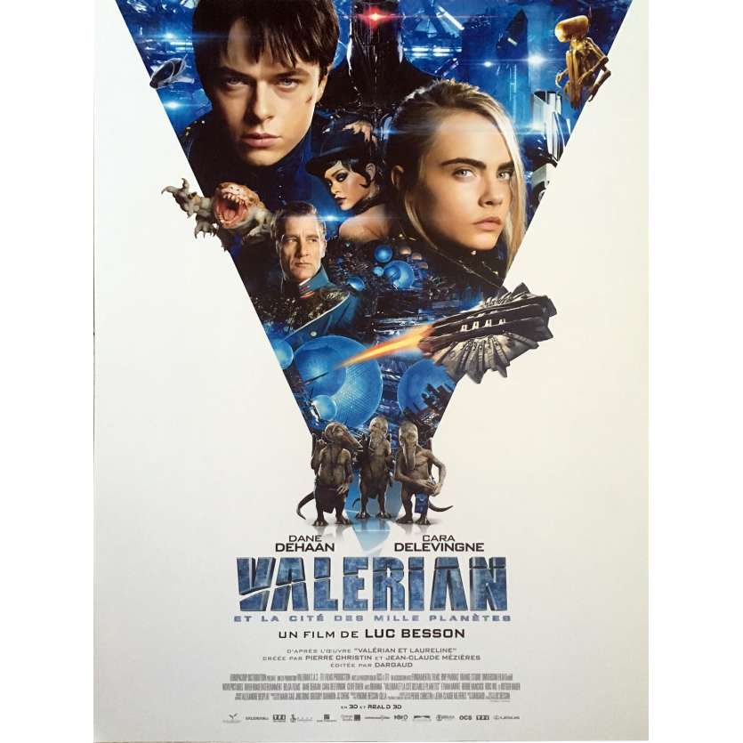 VALERIAN Movie Poster   - 15x21 in. - 2017 - Luc Besson, Dane DeHaan