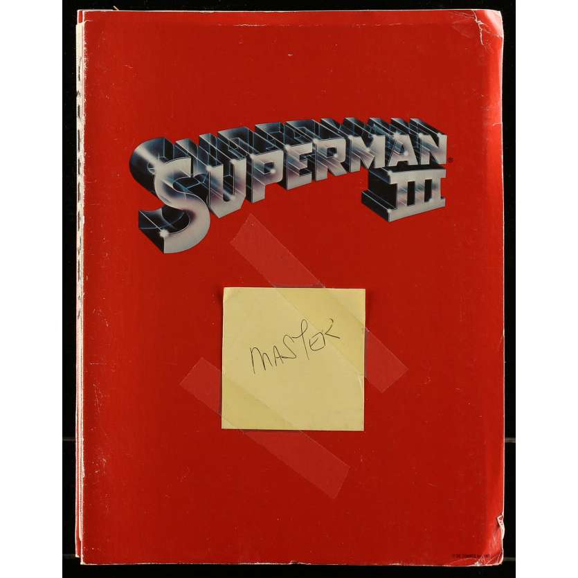 SUPERMAN 2 Scénario  - 21x30 cm. - 1977 - Christopher Reeves, Richard Donner