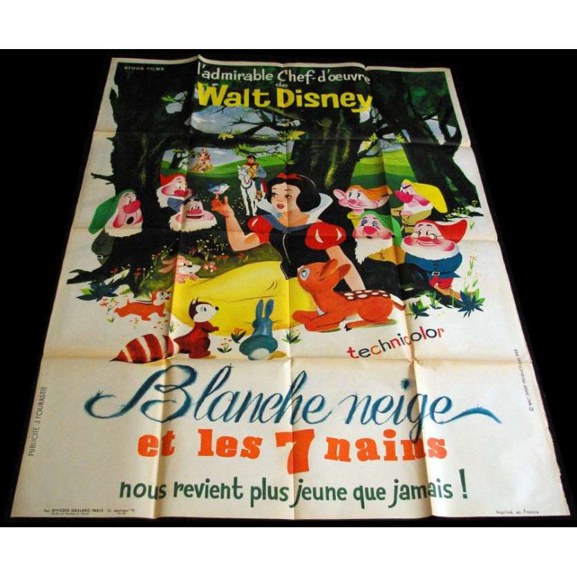 DISNEY Snow White French 1p Movie Poster R62