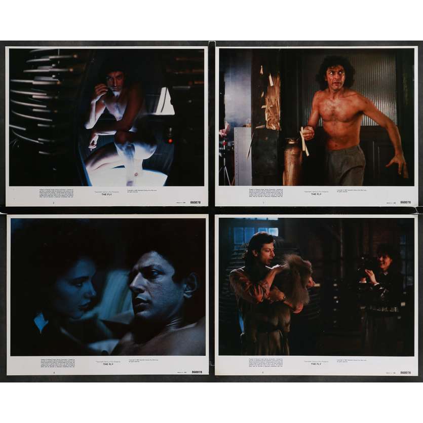 THE FLY Lobby Cards x5 - 11x17 in. - 1986 - David Cronenberg, Jeff Goldblum