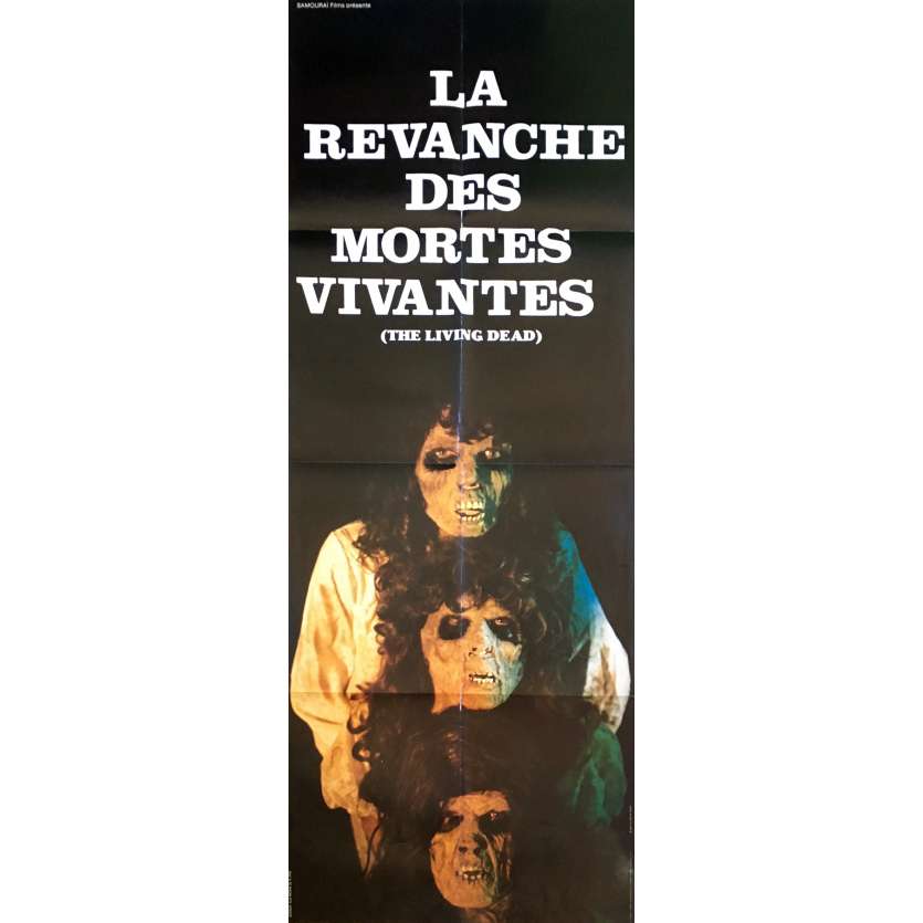 THE REVENGE OF THE LIVING DEAD GIRLS Movie Poster   - 23x63 in. - 1987 - Pierre B. Reinhard, Cornélia Wilms