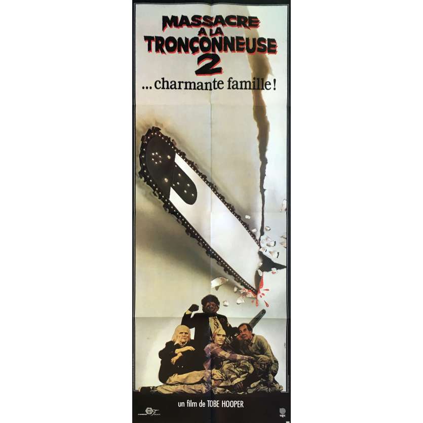 THE TEXAS CHAINSAW MASSACRE 2 Movie Poster - 47x63 in. - 1986 - Tobe Hooper, Dennis Hopper
