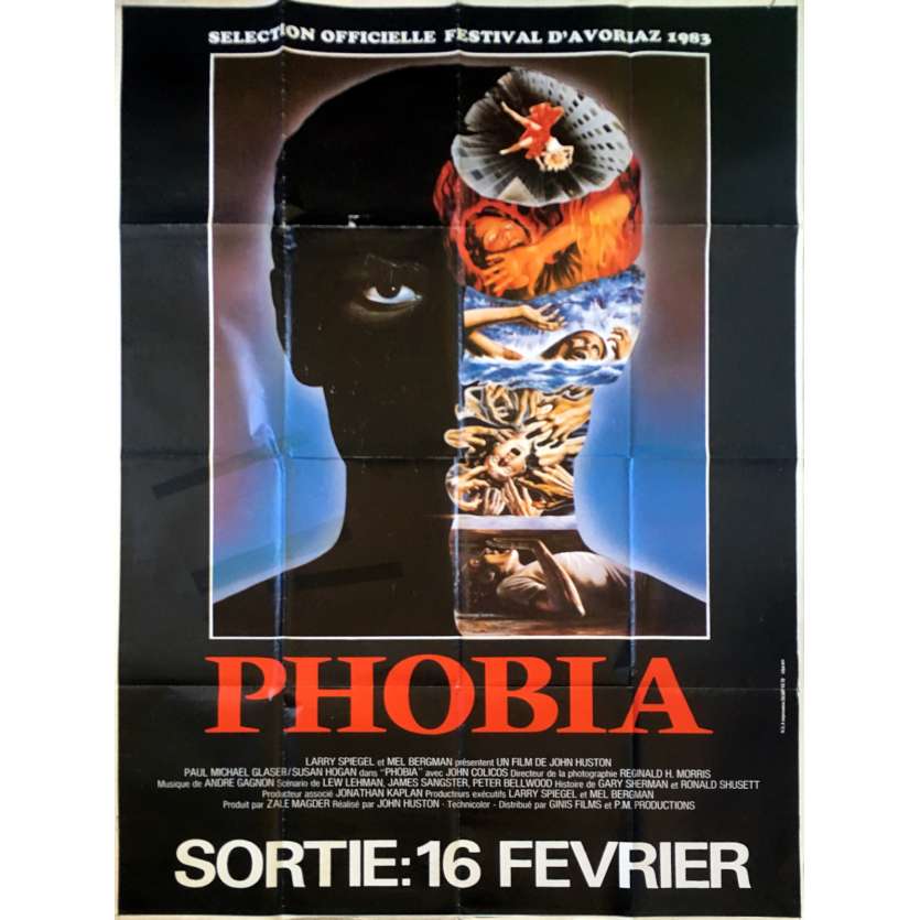PHOBIA Movie Poster - 47x63 in. - 1980 - John Huston, Paul Michael Glaser