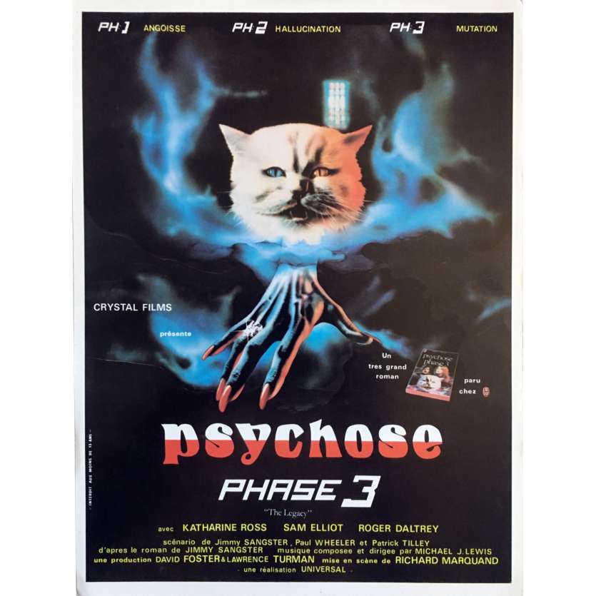 PSYCHOSE PHASE 3 Synopsis - 21x30 cm. - 1978 - Katharine Ross, Richard Marquand