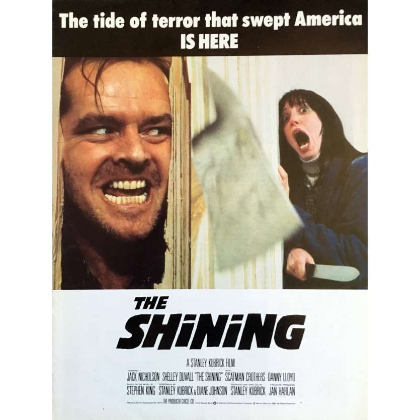 SHINING Synopsis  - 21x30 cm. - 1980 - Jack Nicholson, Stanley Kubrick