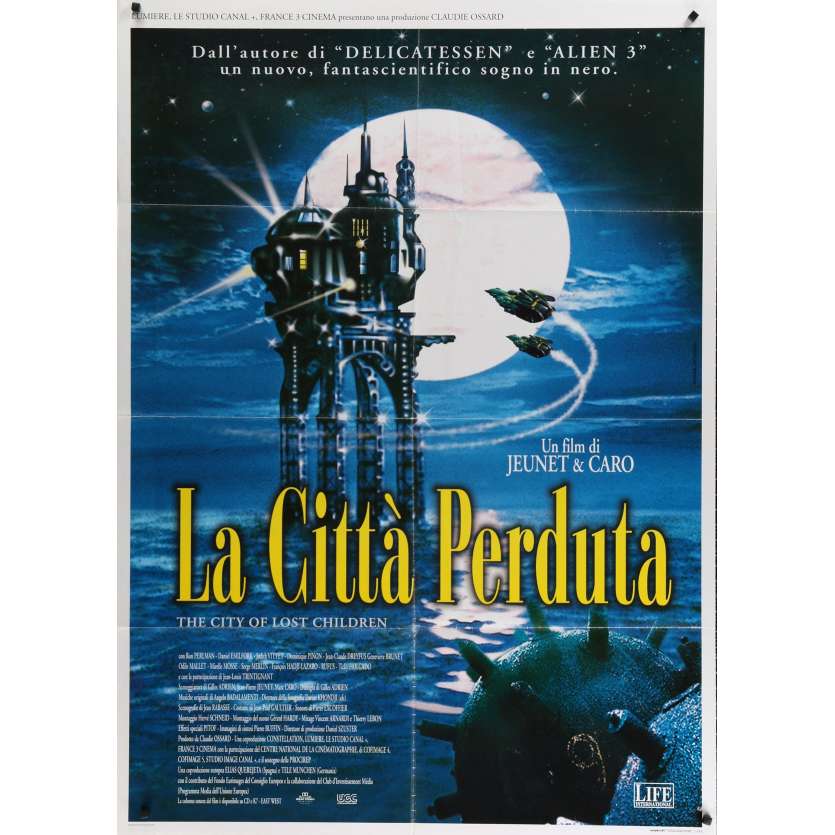 CITY OF LOST CHILDREN Italian Movie Poster 39x55 - 1998 - Jean-Pierre Jeunet, Ron Perlman